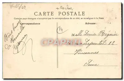 Trouville (Calvados) — Przylądek Haure — B. F., Paryż — Rewers