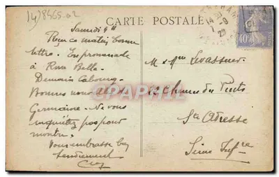 Tarjeta postal antigua Caen hotel de la bourse ancien hotel d'ecoville — Reverso