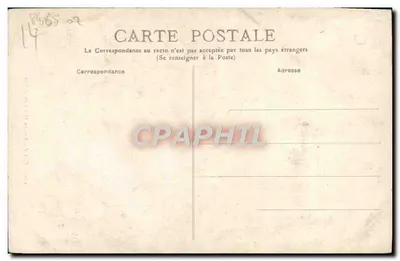 CAEN — Antigo Hotel de Valois — editor P.R.R. n°107 — Verso