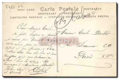 CAEN — Antico Albergo di Valois — J. N. Jholt — Verso