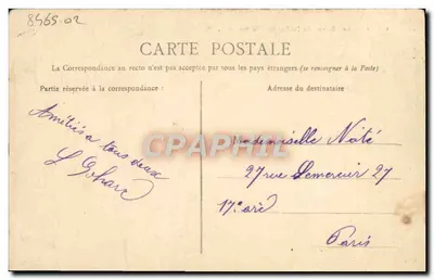 CAEN — Les Serres du Jardin des Plantes — L. D. — Verso