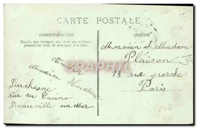 Trouville — Le Jetées all'ora della marea — LL, n°53 — Verso