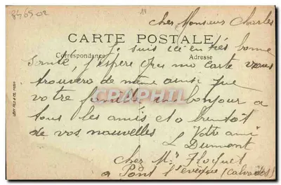 Trouville-Deauville — Les Jetées — A Chegada do Navio do Havre — LL — Verso