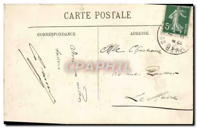 Trouville — Die Piers zur Gezeitenzeit — LL. — Rückseite