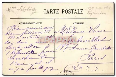 Trouville — A Ponte Promenade — LL — Verso