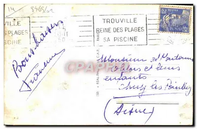 Trouville - A Rainha das Praias — A Praia e a Piscina — Editor C.A.P. n°806 — Verso