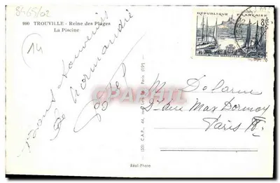 TROUVILLE - Rainha das Praias - A Piscina — C.A.P. Réal-Photo — Verso