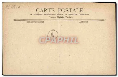 Trouville - LA PLAGE — editor STARRON Paris — Verso