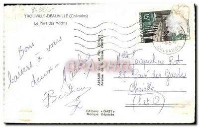 Le Port des Yachts — Trouville-Deauville (Calvados) — Éditions Gaby — Rewers