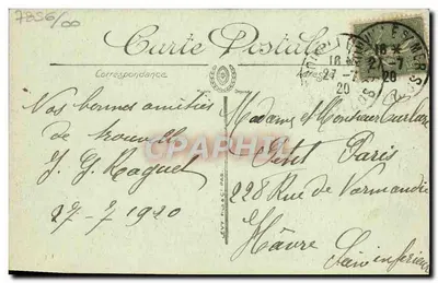 Trouville — O Porto — LL. — N° 38 — Verso