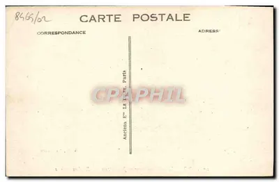 Trouville — Contraluz nas Rochas Negras — G. F., Le Havre, n° 108 — Verso