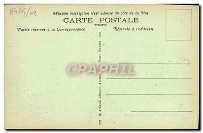 Trouville, "A Rainha das Praias" — As Rochas Negras — G. Artaud, editor, n° 45 — Verso