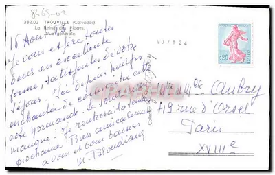 Trouville-sur-Mer — Vista geral — Editor desconhecido, n° de série 382.02 — Verso