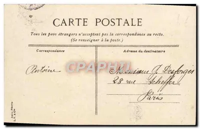 TROUVILLE — El bote en marea baja — editor L.Y. & Cie, n°15 — Reverso