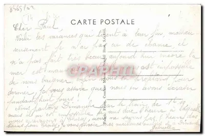 Trouville (Calvados) — Rainha das Praias — O Barco — Verso
