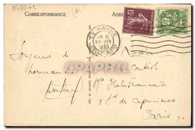 Trouville, La Reine des Plages — Le Bac et la Place du Casino — LL — n° 148 — Verso