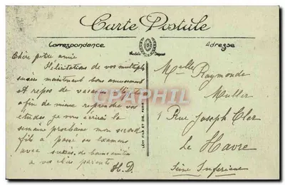 Trouville-Deauville — Il Bac — LL. — N° 268 — Verso
