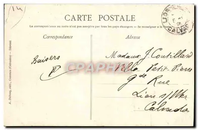 Castello di Fontaine-Henry — Calvados — A. Dubon, edit. (Calvados) n° 404 — Verso