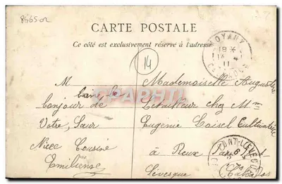 Lisieux e seus arredores — Castelo de Fumichon — Torre Henri IV — La C.P.A. Paris — Verso