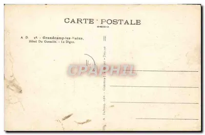 Hotel Du Guesclin — La Digue — Grandcamp-les-Bains — Verso