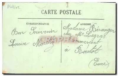 Około Honfleur — Krzyż Najświętszej Maryi Panny Bożej — LL. n°31 — Rewers