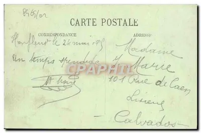 Honfleur — Interior de Notre-Dame-de-Grâce — LL. n°11 — Verso