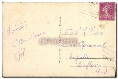 Honfleur - A Lieutenante — editor anônimo, n° 41 — Verso