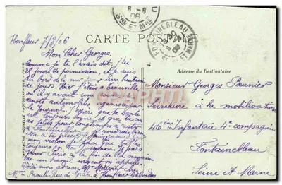 Honfleur — Wyjazd statków rybackich — LL. — Rewers