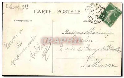 Honfleur — Capela de Nossa Senhora da Graça — Coleção AD — Verso