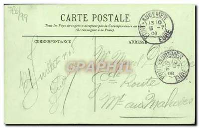 Honfleur — Zegarmasztka świętej Katarzyny — LL. — Colat Nier — Rewers