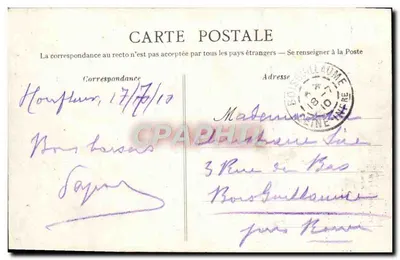 Honfleur — Igreja de São Leão — Editora não identificada, n° 22 — Verso