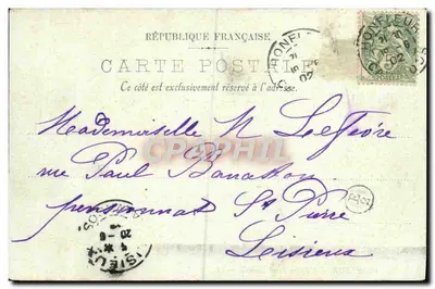 Honfleur — Katedra św. Leonarda — LL. — Rewers