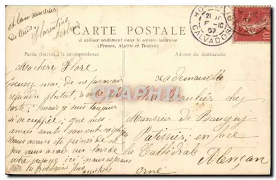 Honfleur — La Lieutenantance — A. Derbaus, B. R., Paris — Rewers