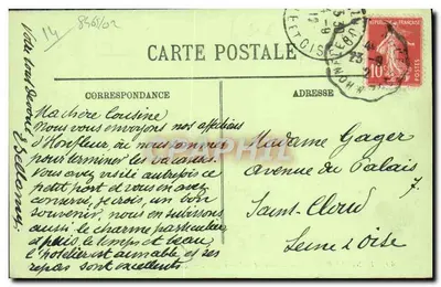 Honfleur — La Lieutenante i Stary Przystań — LL. — n°49 — Rewers