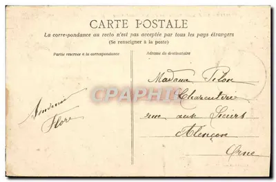 Honfleur — Widok wybrzeża Świętego Leonarda z miejsca Cheval-Blanc — kolekcja A.D. — Rewers