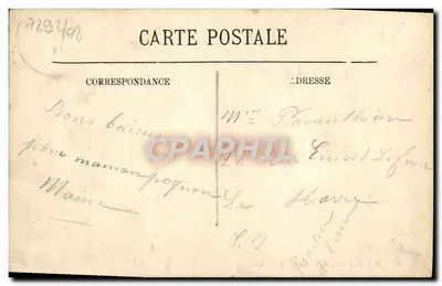 Honfleur — Widok na Kalwarię — LL. n°25 — Rewers