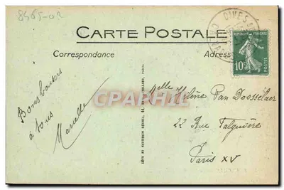 Houlgate — O Bois de Boulogne visto da Praia — LL — Verso
