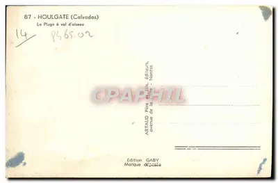 Houlgate (Calvados) — Plaża z lotu ptaka — Wydawnictwo Gaby — Rewers
