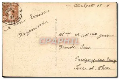 Houlgate — Widok z ujścia rzeki Dives — wydawca anonimowy, nr 60 — Rewers