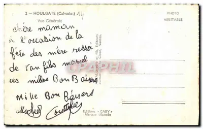 Houlgate (Calvados) — Vista general — Ediciones Caby — Reverso