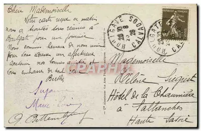 Houlgate - Widok panoramiczny — wydawca nieznany, nr serii 4 — Rewers