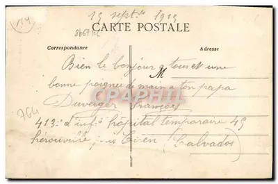 Hérouville — Ogólny widok (1890) — Royer, fot., Caen — Rewers