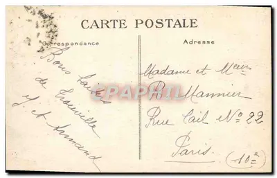 TROUVILLE - A Rainha das Praias — A Praia com maré baixa — G. F., Le Havre — Verso