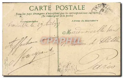 Trouville. Most Gare — Stara pocztówka nr 1407, wydawca A. A. Cuyp — Rewers