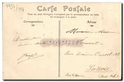 Trouville-sur-Mer — Sotto il Ponte a marea bassa — ND. P. 197 — Verso