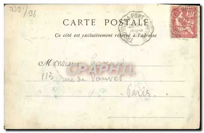 Trouville-sur-Mer — Port przy pełni morskiej — Zbiory ND. Fot. nr 16 — Rewers