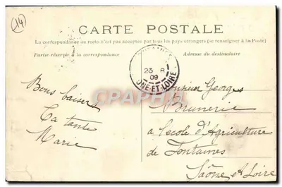 Trouville-sur-Mer — Costa da Corniche e rua das Rochas Negras — Edição P. L. X. — Verso