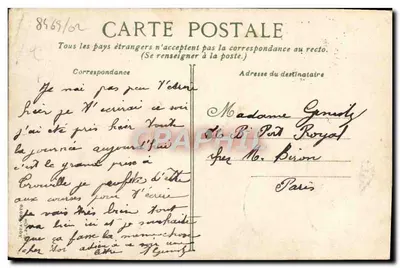Trouville — Vue générale, prise du pont de la Touques — éditeur J3 — Verso