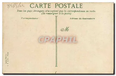 Trouville - Pôr do sol no mar — A. Y. & Cie, Paris — Verso