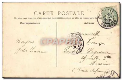 Trouville (Calvados) — Píer do Havre — B. F., Paris, n°25 — Verso